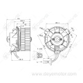 Air conditioner blower motor for CHRYSLER PACIFICA TOWN